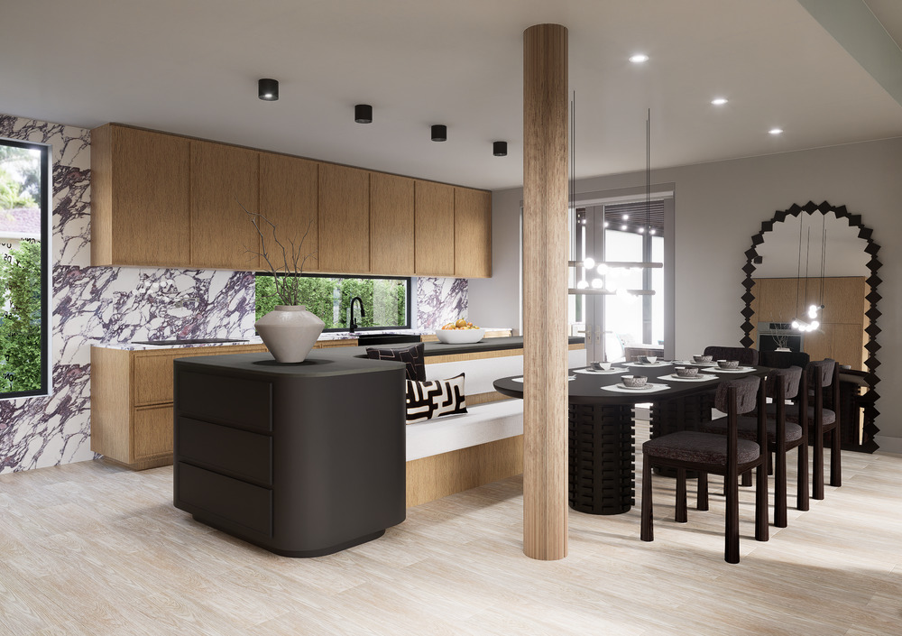 Render of a home in Coconut Grove, Miami