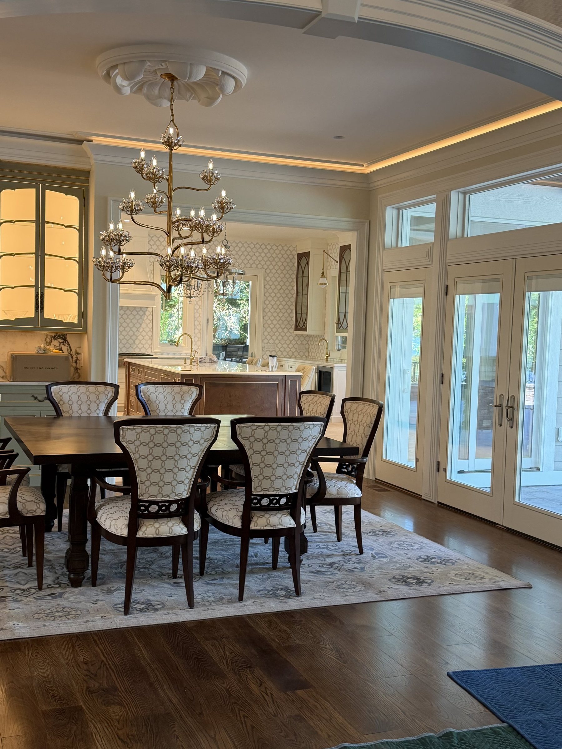 Photo of the built Liles Residence dining room